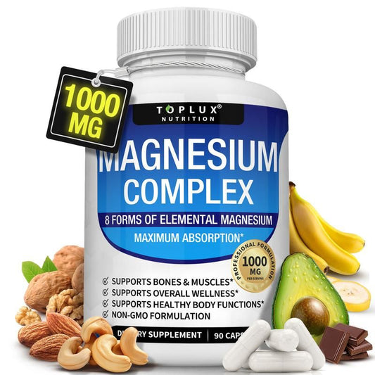 Magnesium Complex 1000MG – Advanced 8-in-1 High Absorption Formula
